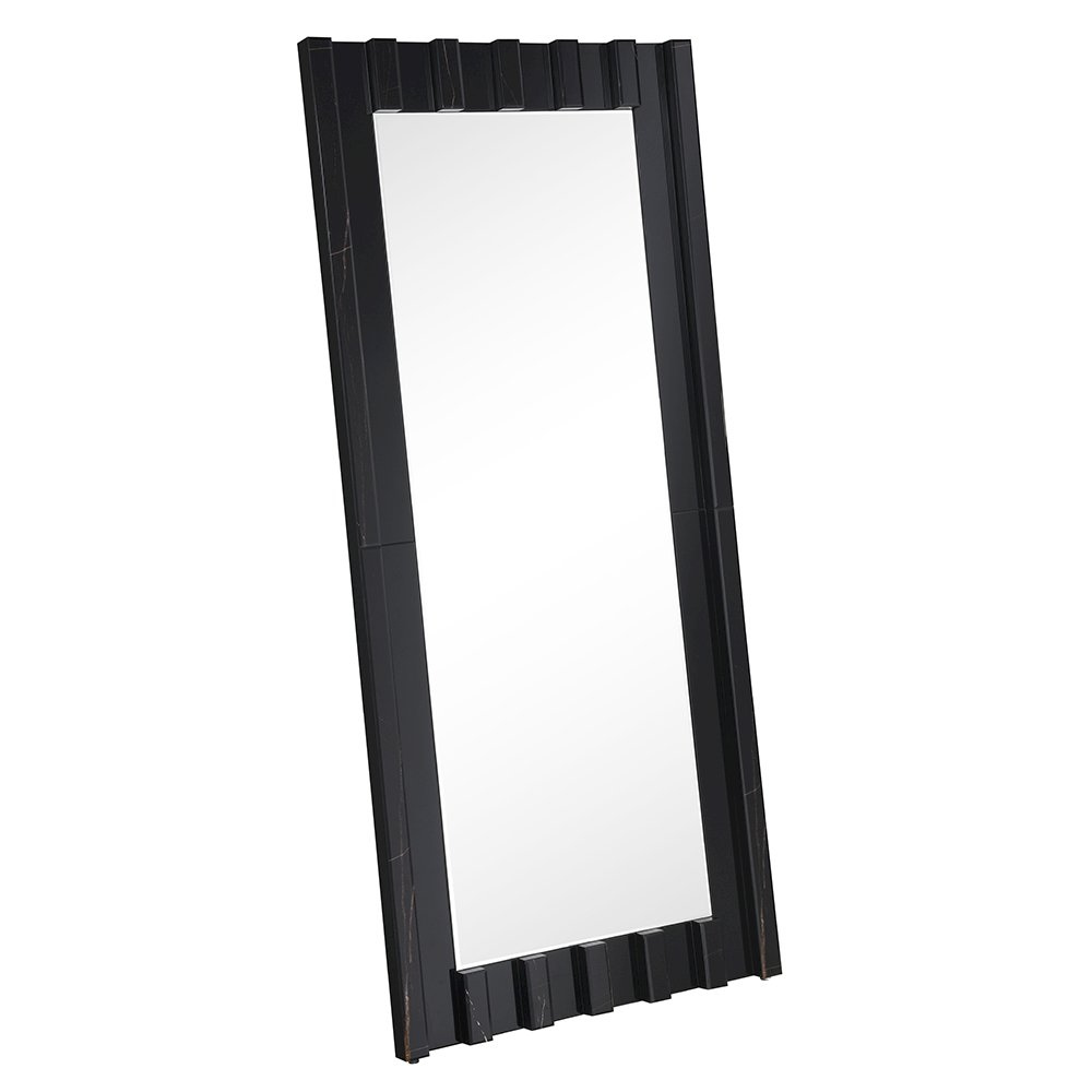Dara Floor Mirror, Black