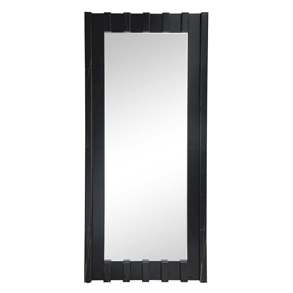 Dara Floor Mirror, Black