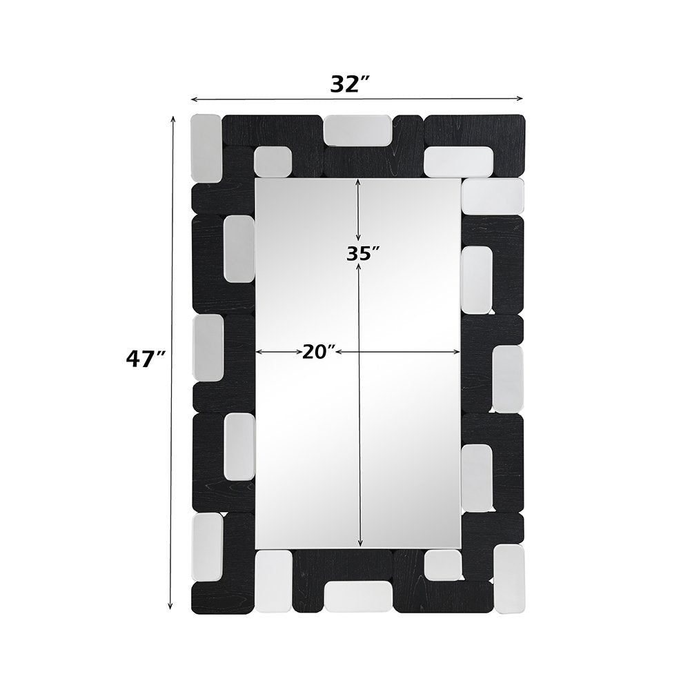 Dara Accent Mirror, Black