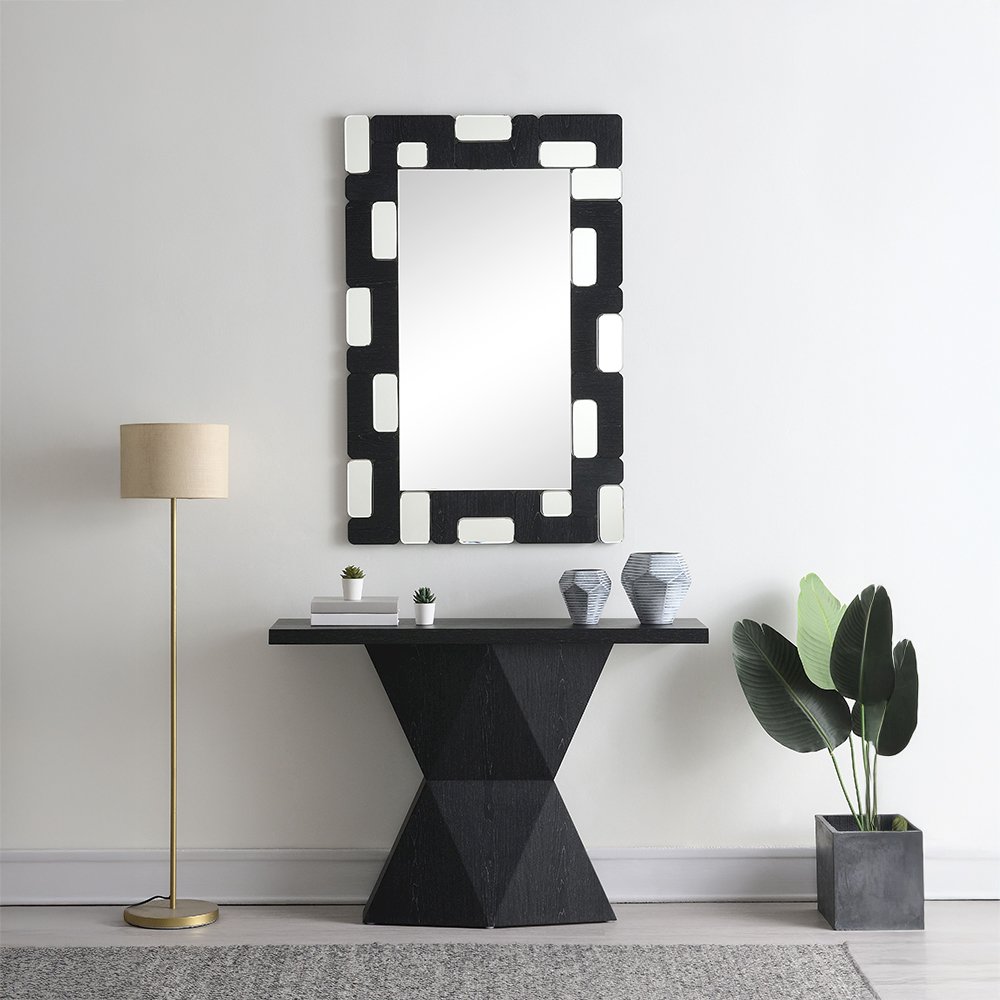 Dara Accent Mirror, Black