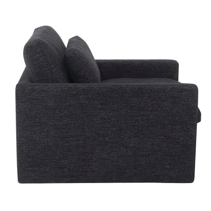 Naveen Swivel Chair w/Pillow, Dark Gray Fabric