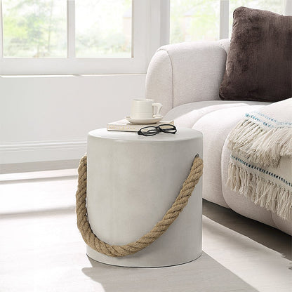 Gene Accent Table, Natural Gray