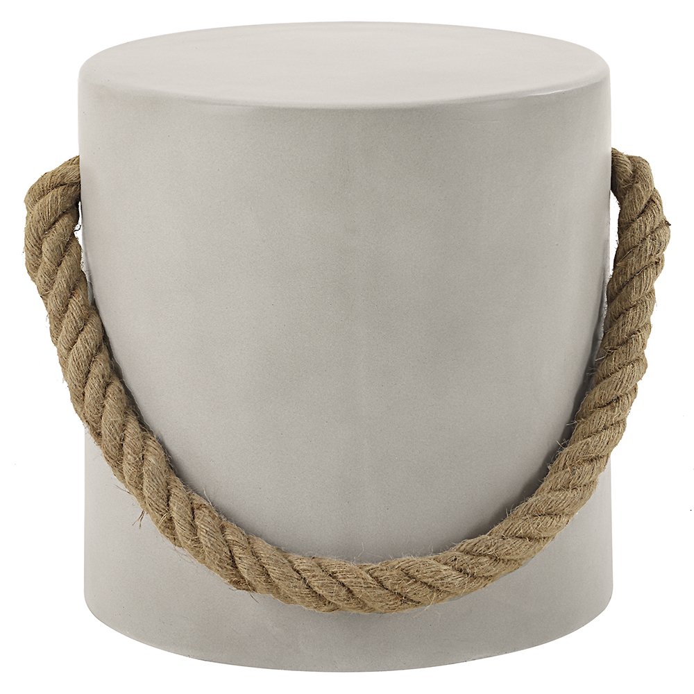 Gene Accent Table, Natural Gray