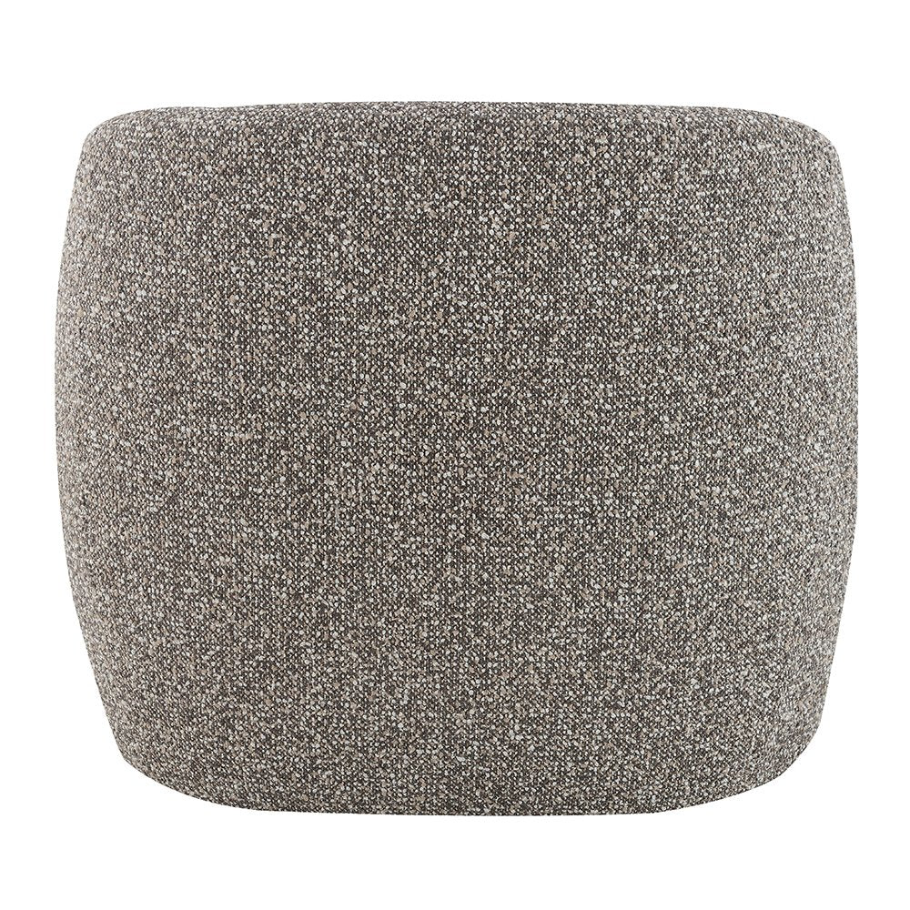 Livia Accent Chair, Brown & Gray Tweed