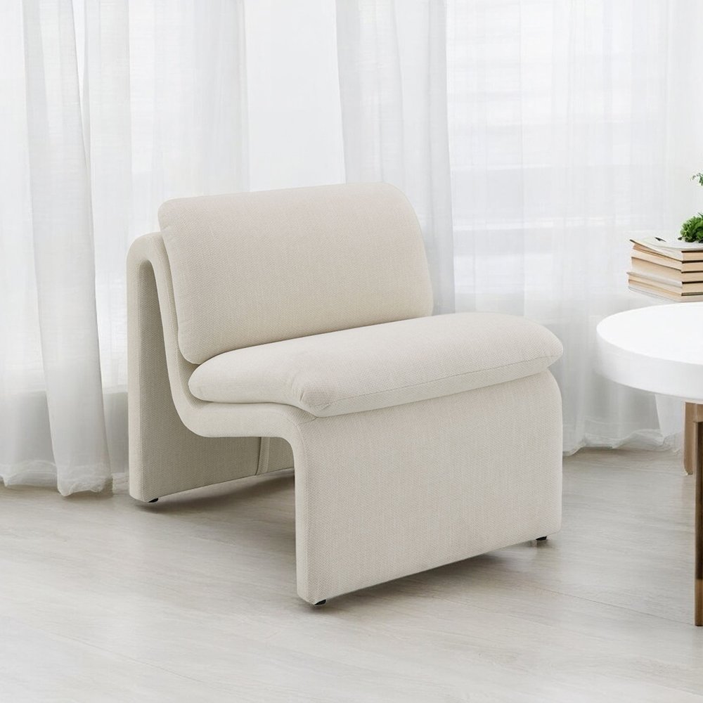 Darya Chair w/Swivel, Brown Suede Fabric