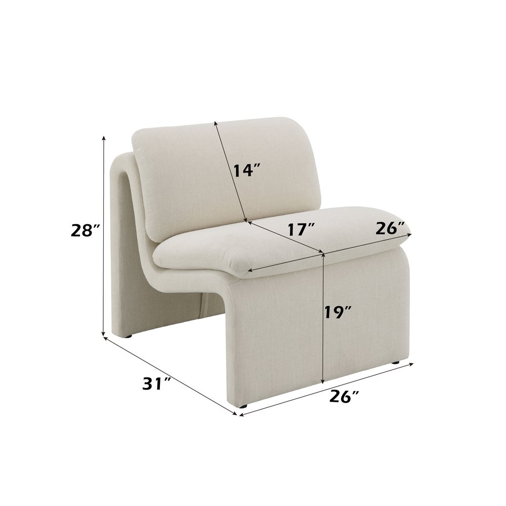 Darya Chair w/Swivel, Brown Suede Fabric