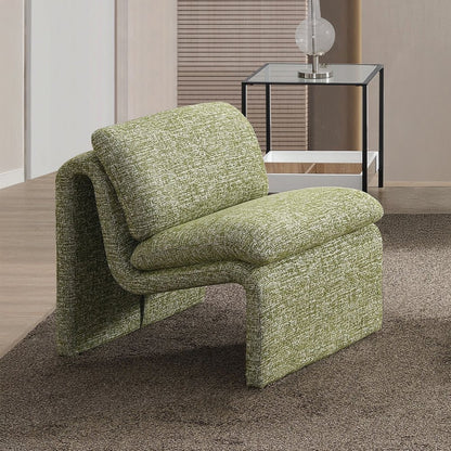 Jaeda Accent Chair, Green Boucle