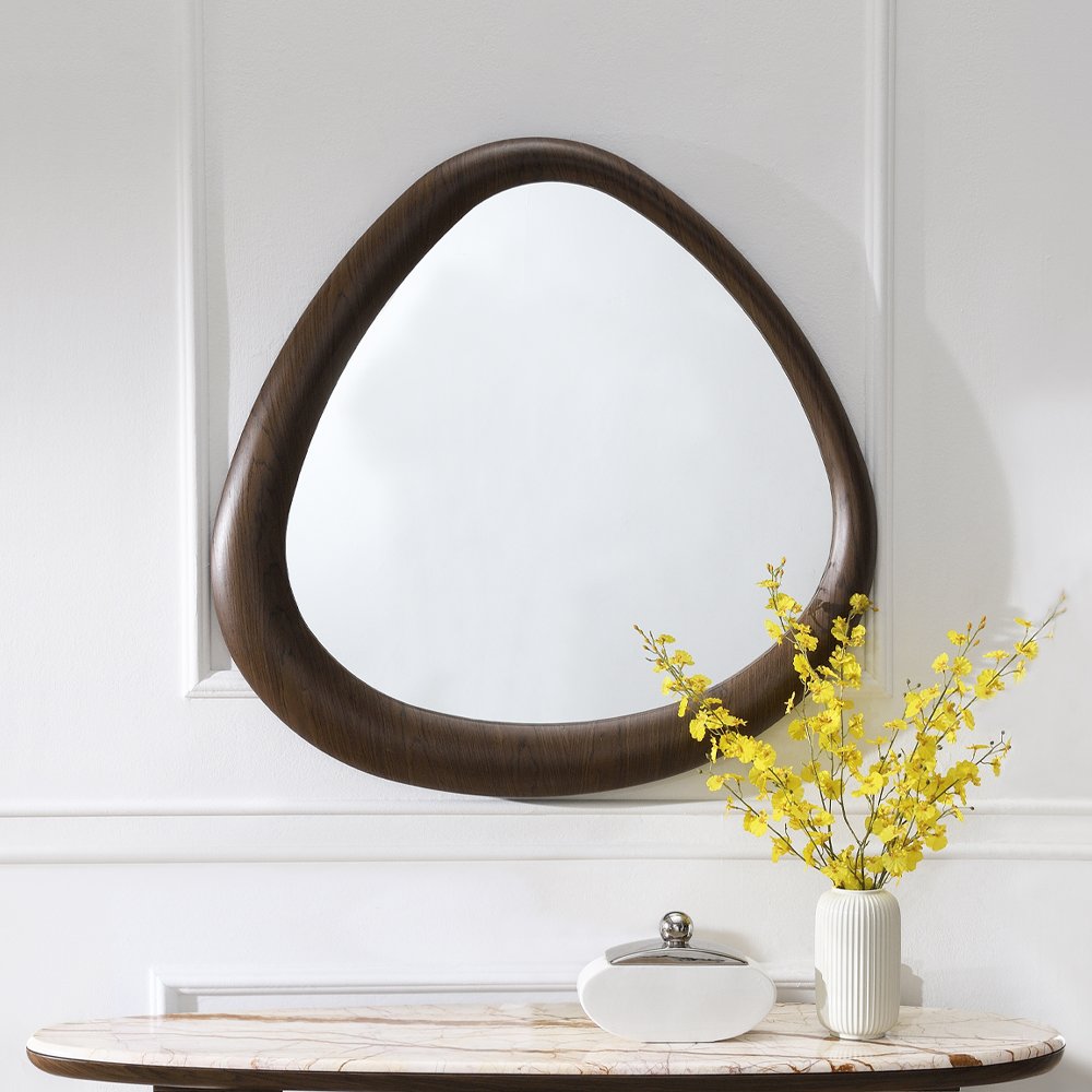 Haidar Accent Mirror, Brown