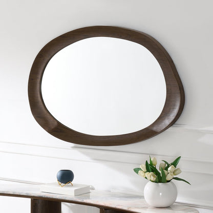 Hanale Accent Mirror, Brown