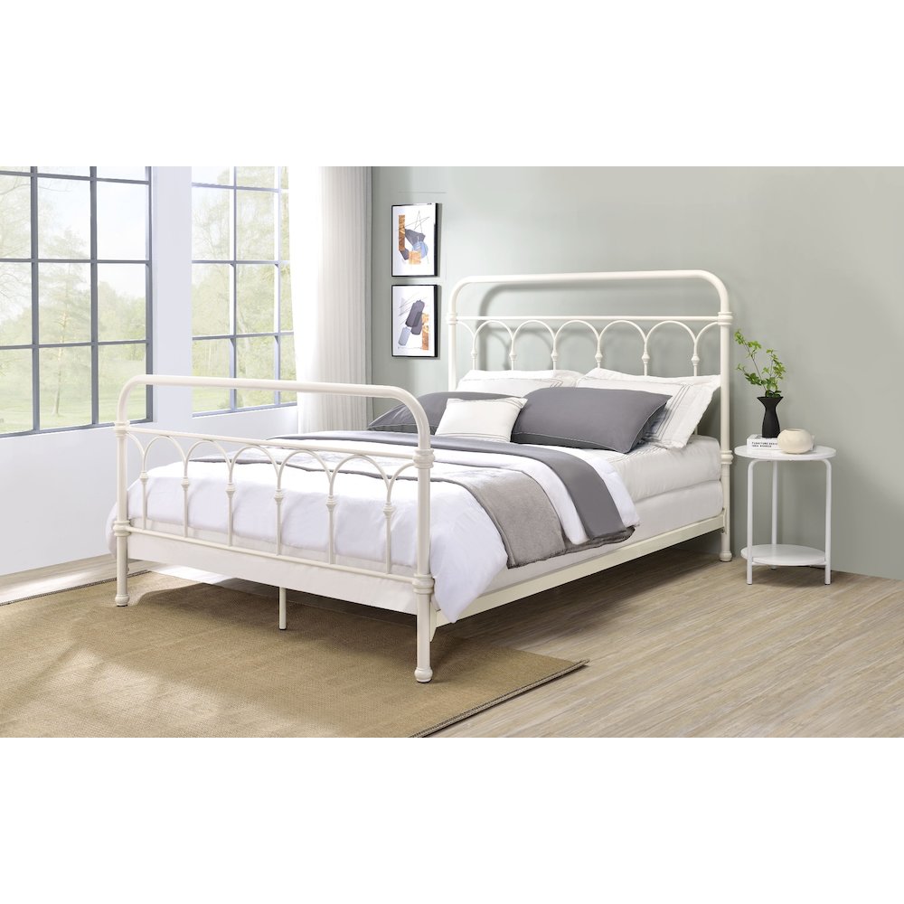 Citron Full Bed, White
