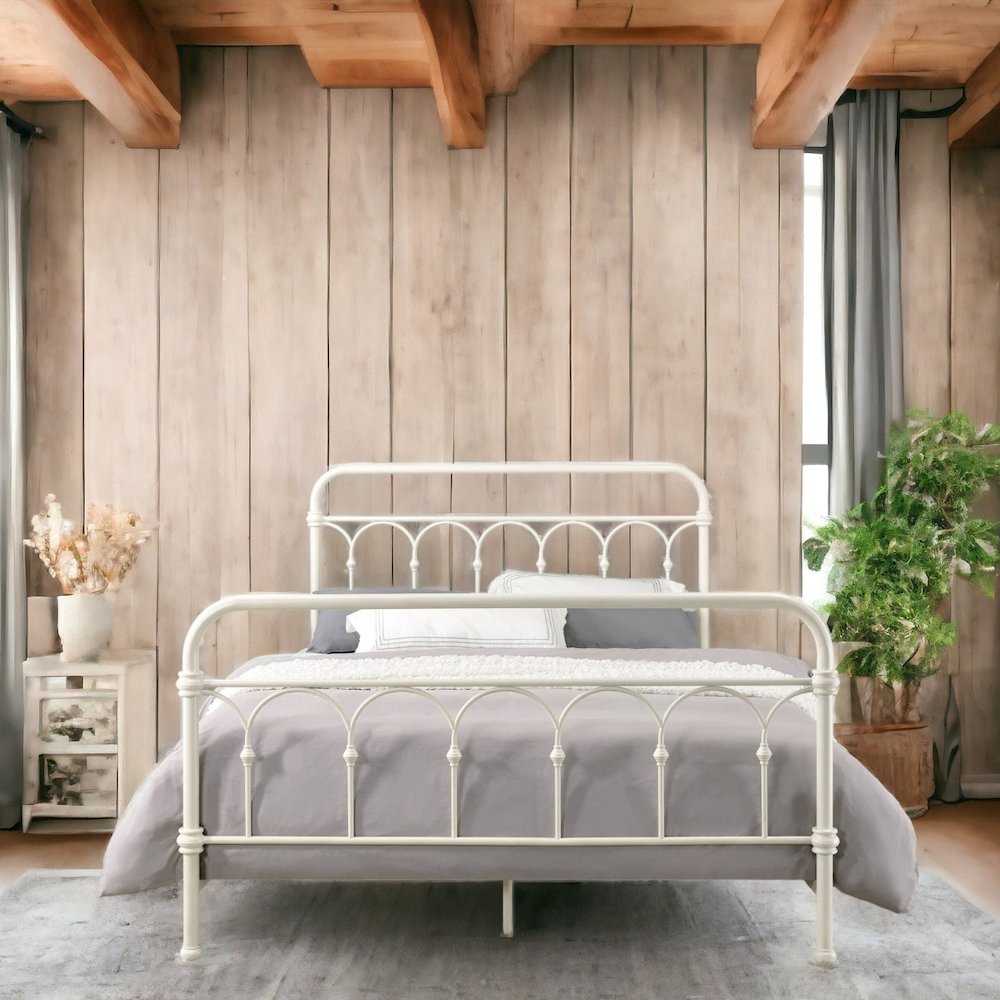 Citron Full Bed, White