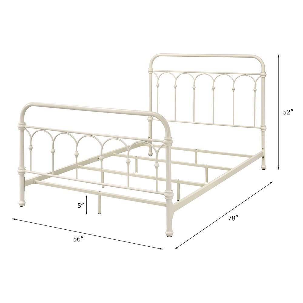 Citron Full Bed, White