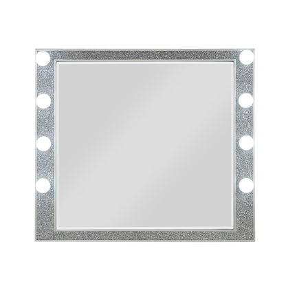 Sliverfluff Mirror w/Light, Mirrored & Champagne