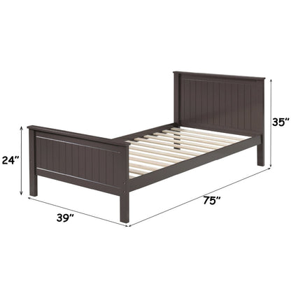 Bungalow Twin Bed, Chocolate