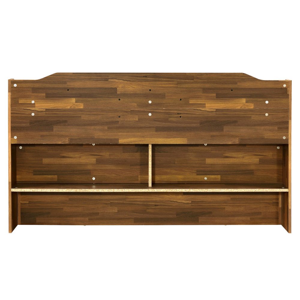 Hestia Queen Bed w/Storage, Walnut