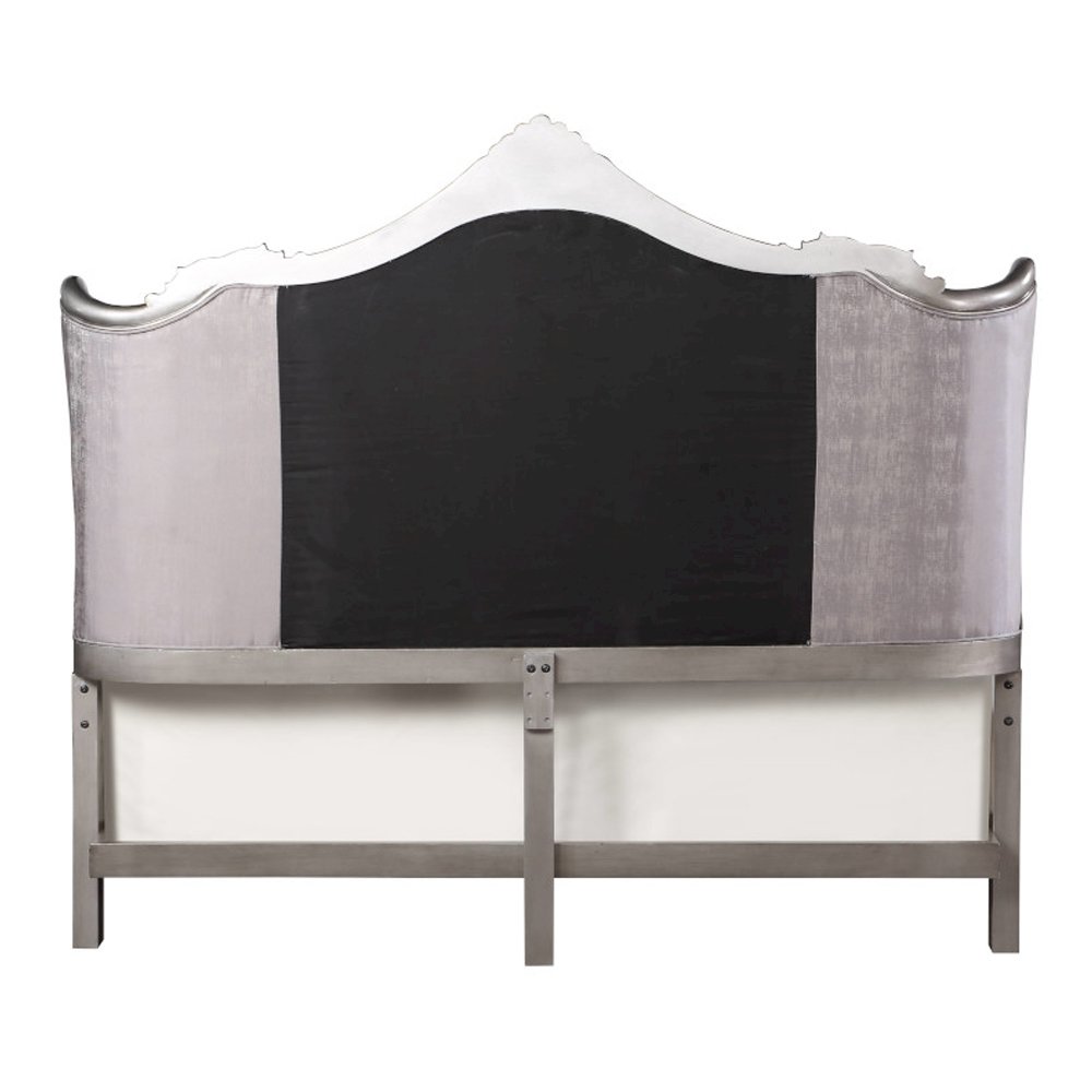 Ariadne CK Bed, Velvet & Antique Platinum
