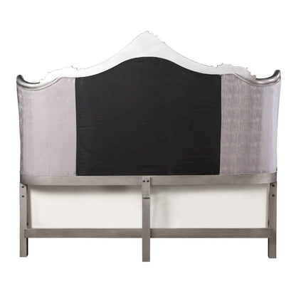 Ariadne CK Bed, Velvet & Antique Platinum