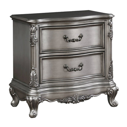 Ariadne Nightstand, Antique Platinum