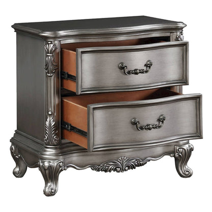 Ariadne Nightstand, Antique Platinum