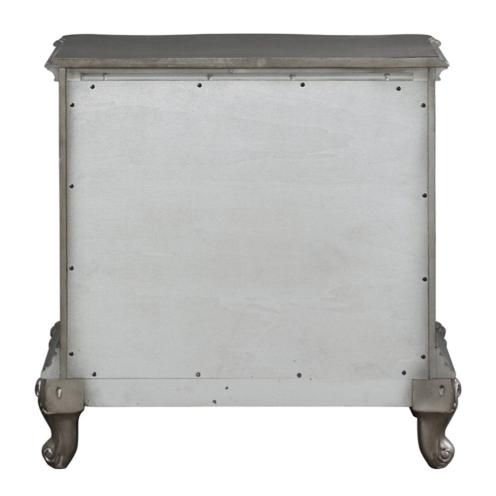 Ariadne Nightstand, Antique Platinum