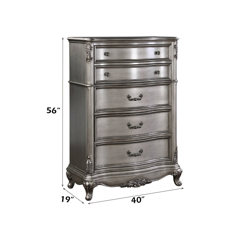Ariadne Chest, Antique Platinum