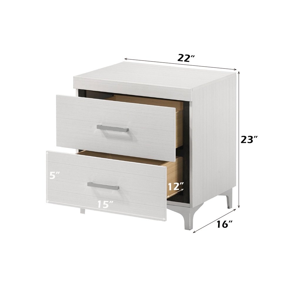 Casilda Nightstand, White