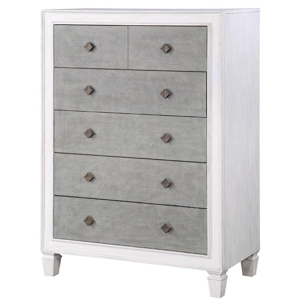 Katia Chest, Rustic Gray & Weathered White