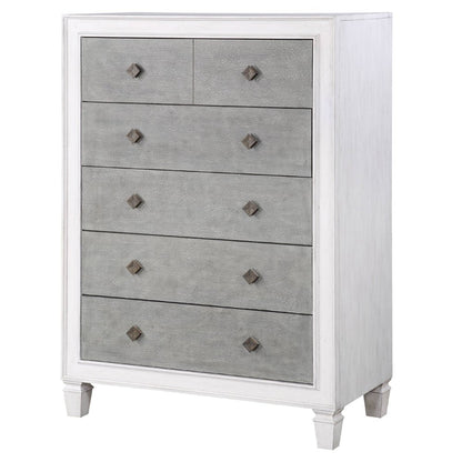 Katia Chest, Rustic Gray & Weathered White