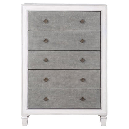 Katia Chest, Rustic Gray & Weathered White