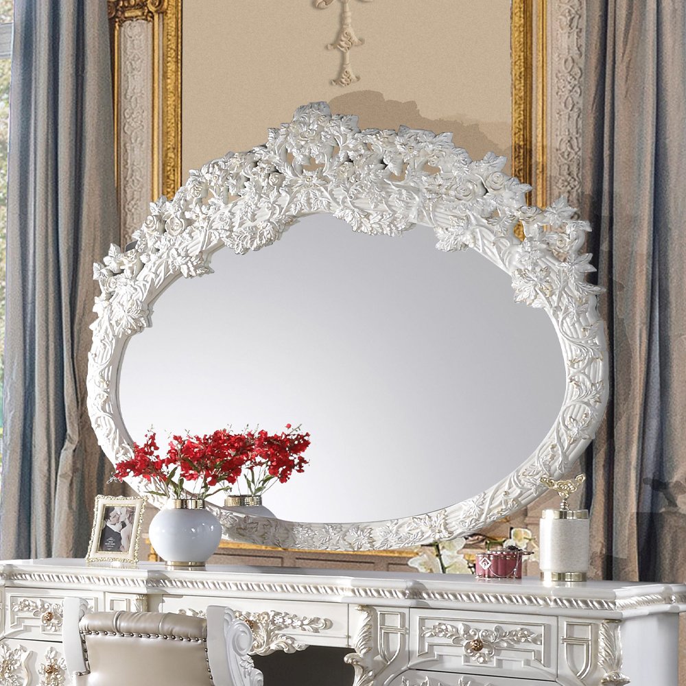Vanaheim Mirror, Antique White
