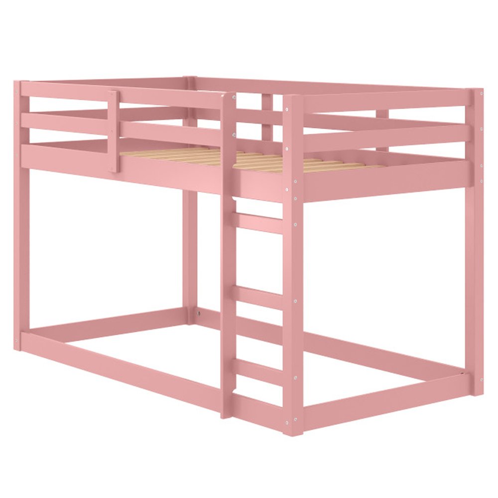 Gaston II Twin Loft Bed, Pink