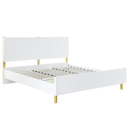 Gaines Queen Bed, White High Gloss