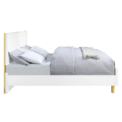 Gaines Queen Bed, White High Gloss