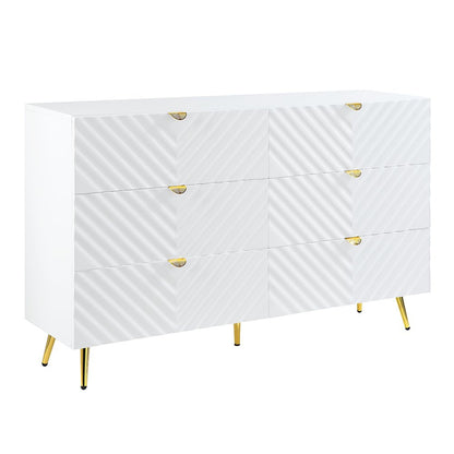 Gaines Dresser, White High Gloss