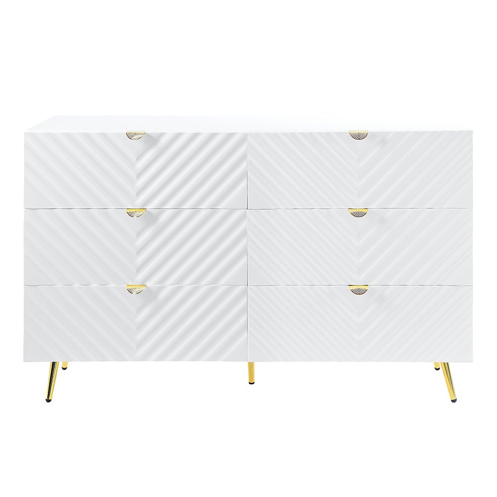 Gaines Dresser, White High Gloss