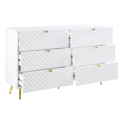 Gaines Dresser, White High Gloss