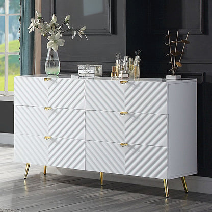 Gaines Dresser, White High Gloss