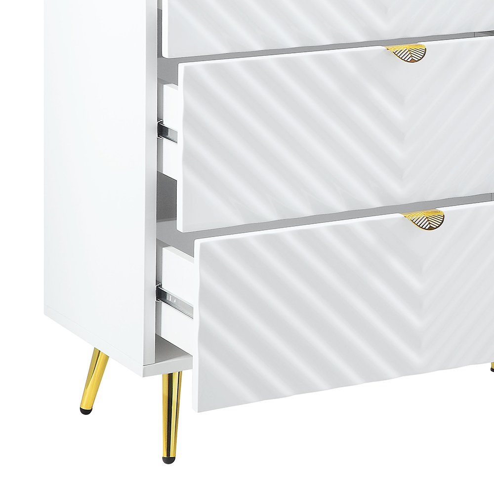 Gaines Dresser, White High Gloss