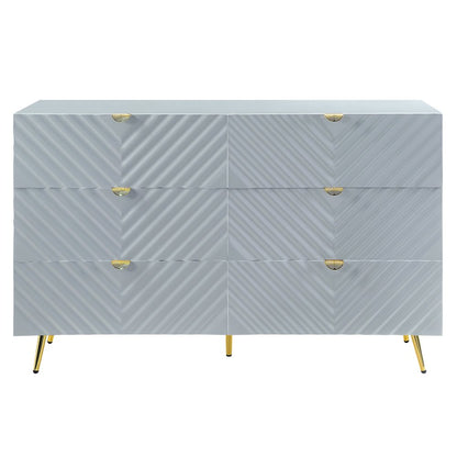 Gaines Dresser, Gray High Gloss Finish