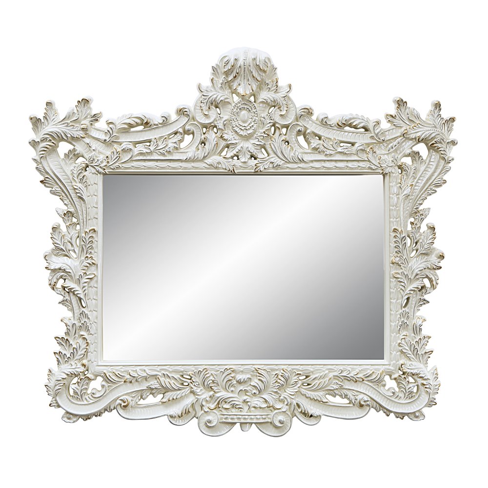 Adara Mirror, Antique White