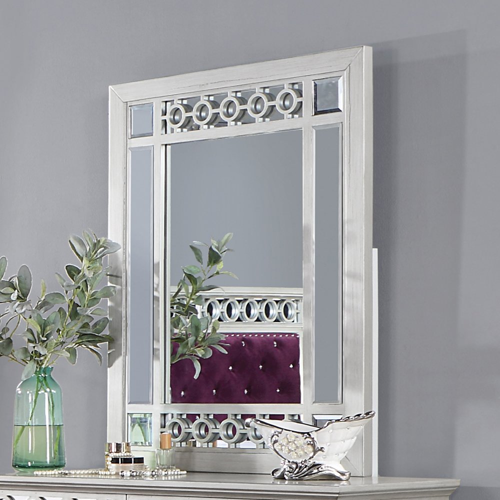 Varian Mirror, Silver & Mirrored