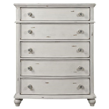 Jaqueline Chest, Antique White Finish