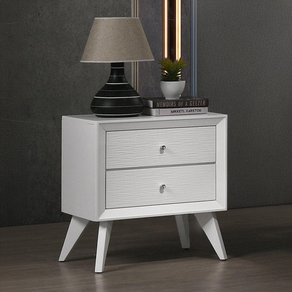 Cerys Nightstand, White Finish