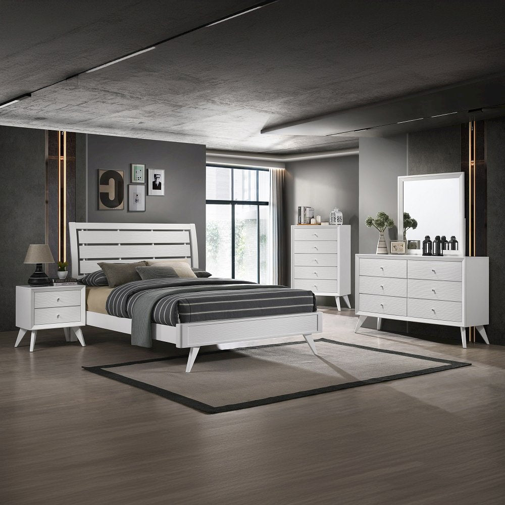Cerys Nightstand, White Finish