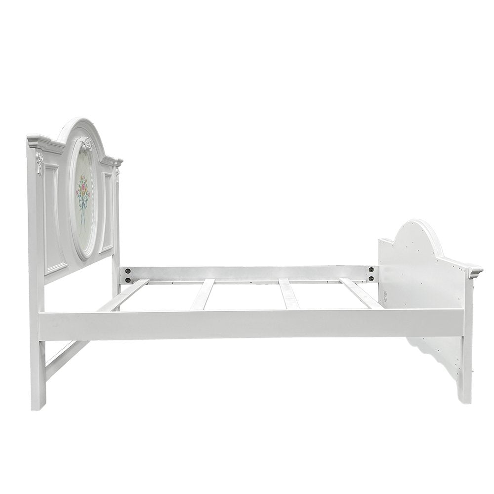 Flora Full Bed, White