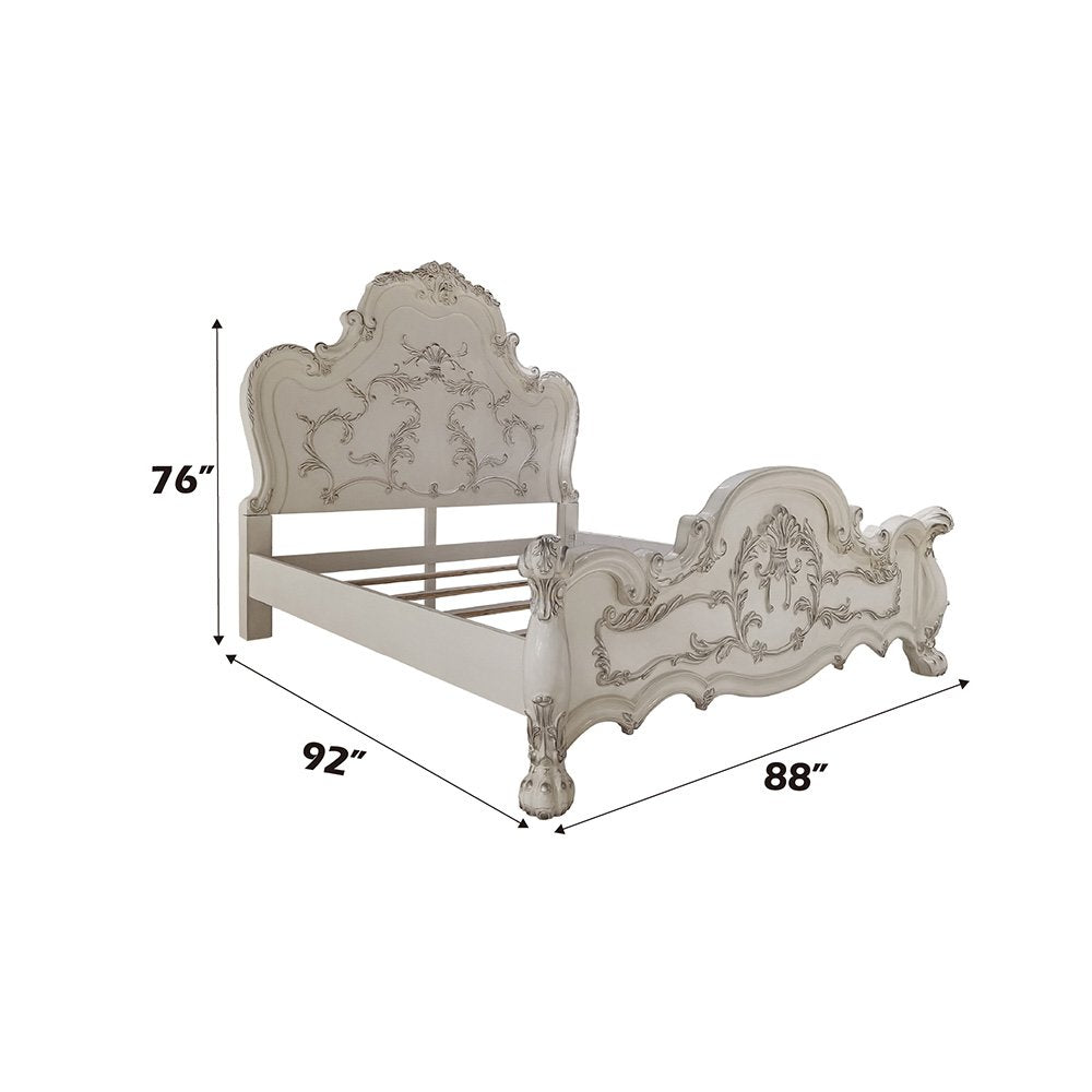 Dresden Eastern King Bed, Bone White