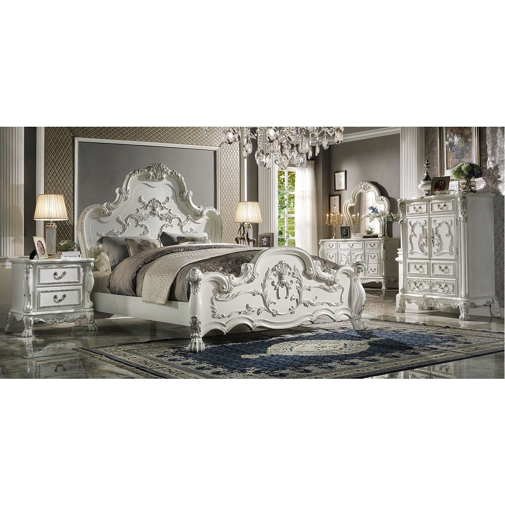 Dresden Eastern King Bed, Bone White