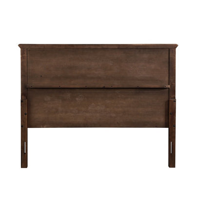 Franklin 4Pcs Pack Full Bed Set, Brushed Walnut