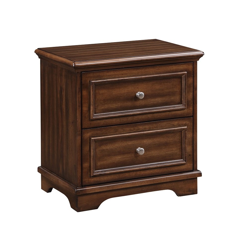 Franklin 4Pcs Pack Full Bed Set, Brushed Walnut