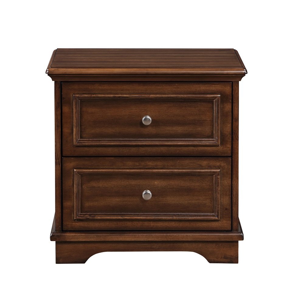 Franklin 4Pcs Pack Full Bed Set, Brushed Walnut